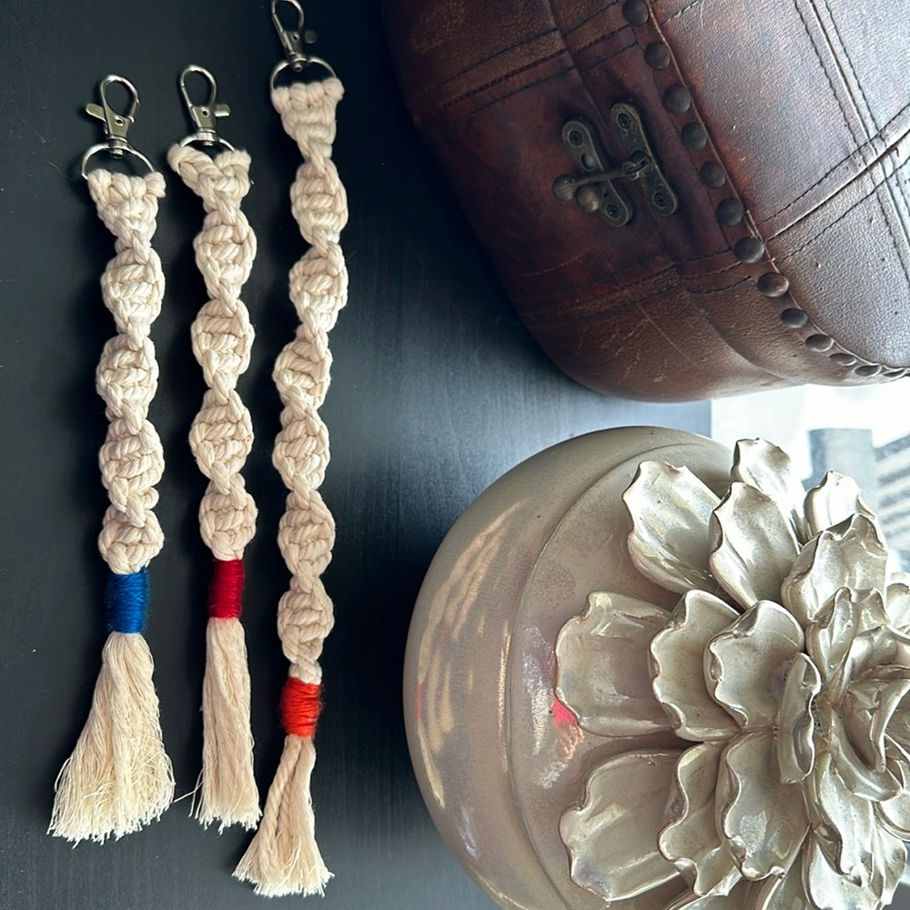 Macrame handmade keychain sold individually